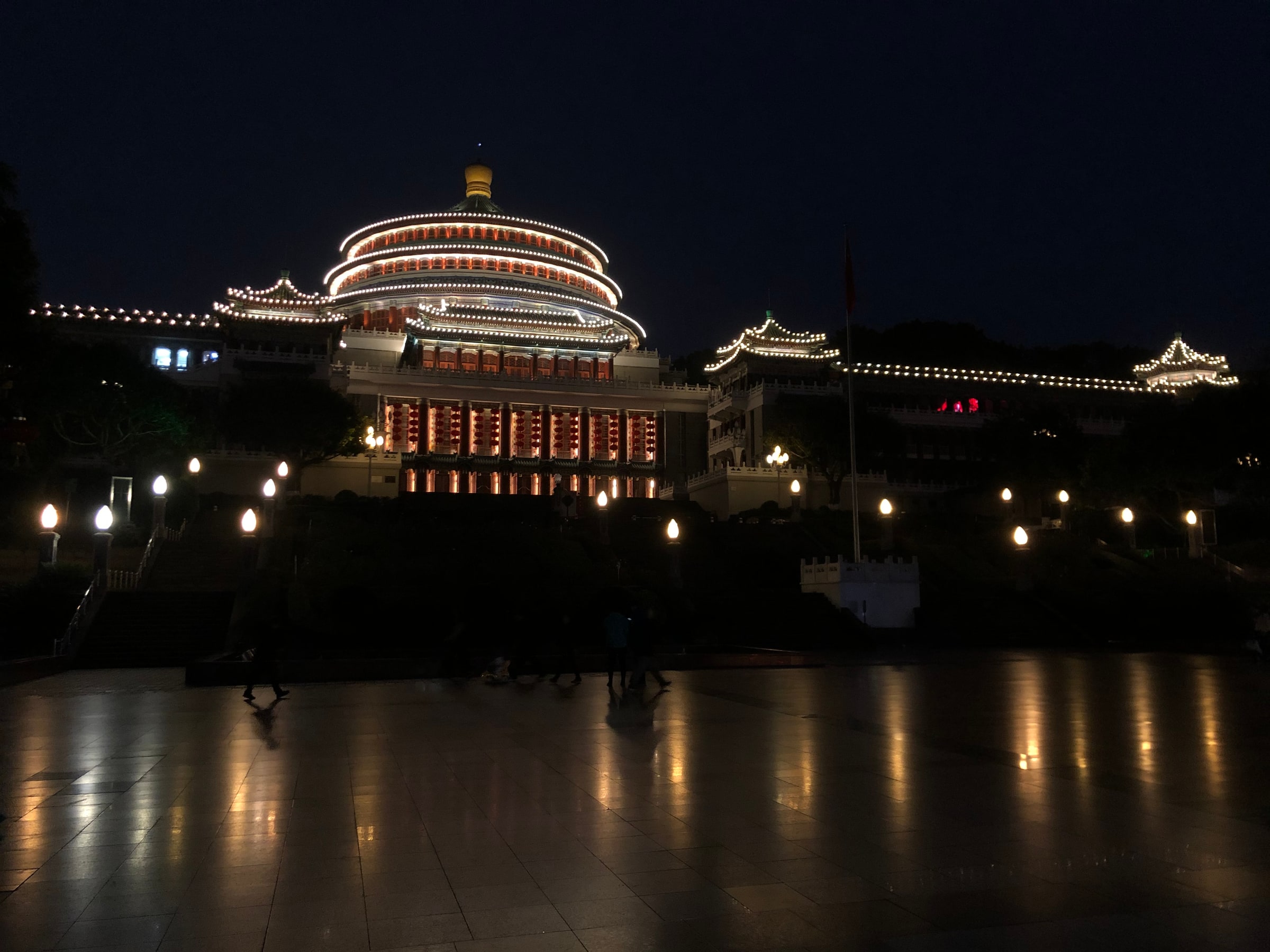 A historic building encountered on a Yuzhong city walk