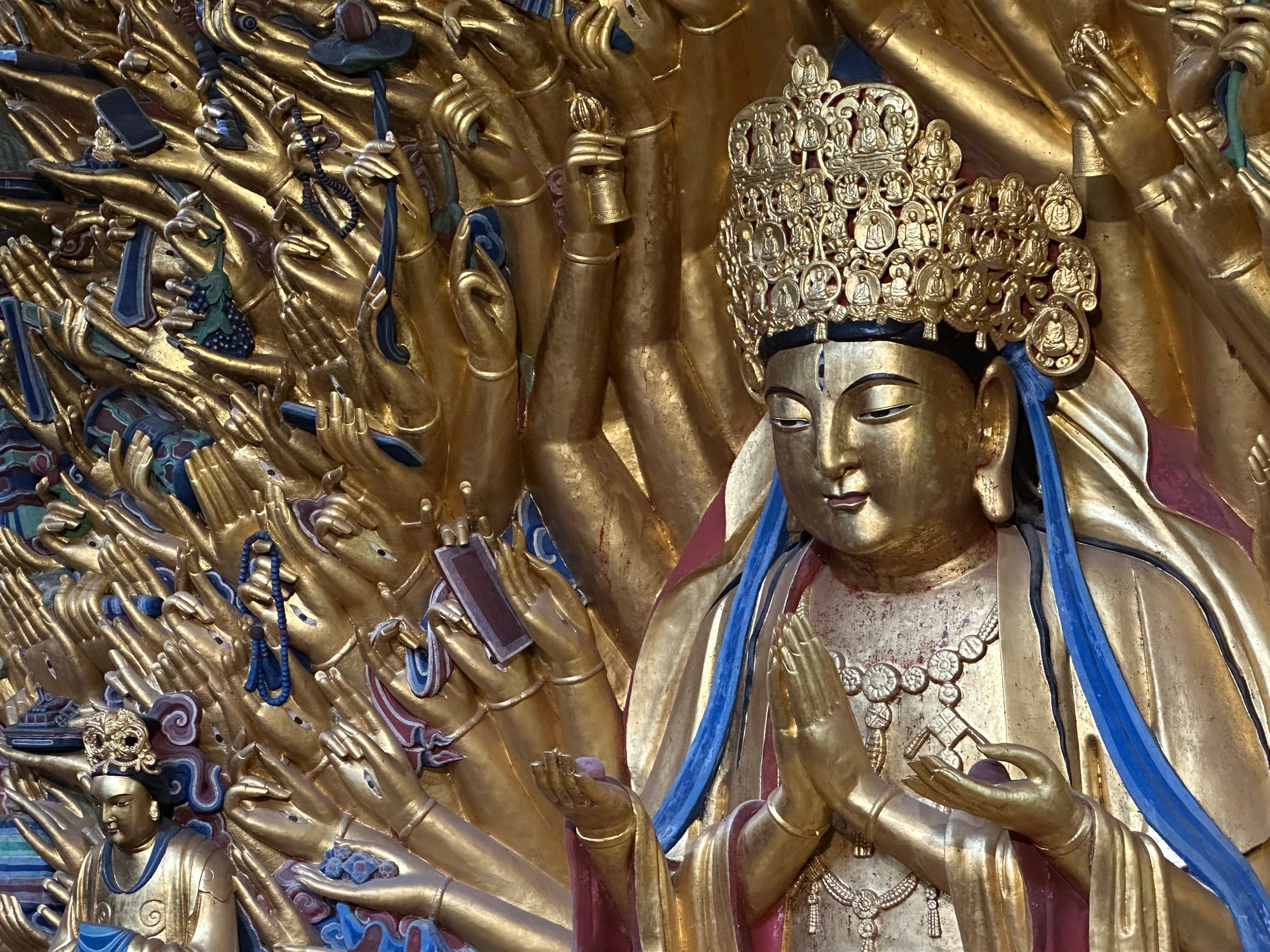 Thousand-Armed Guanyin sculpture at Dazu